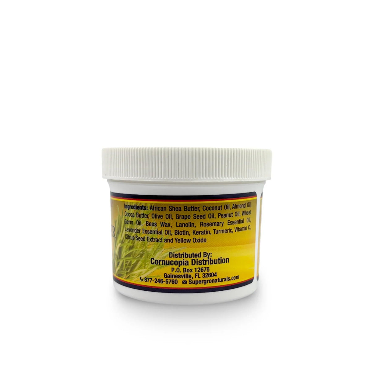 Genuine African Formula jar on bathroom shelf suggesting daily grooming convenience