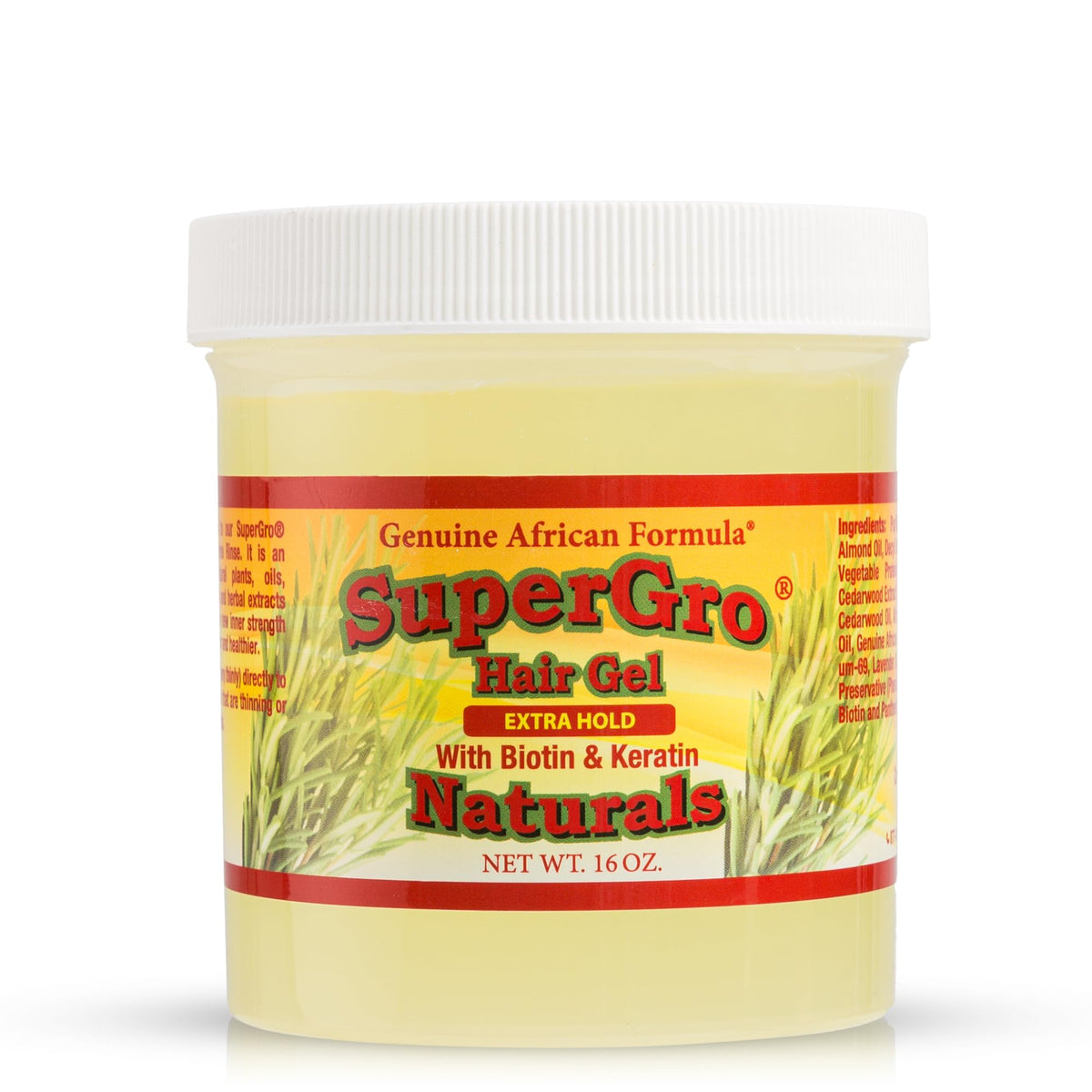 Genuine African Formula front packaging showing product benefits and hold