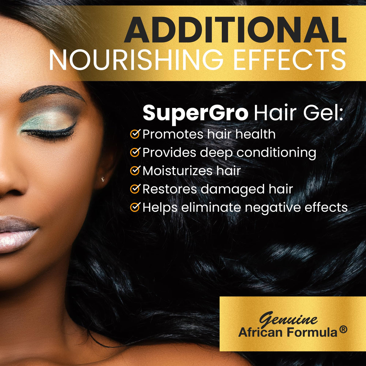 Genuine African Formula used during loc retwist to tighten and smooth roots