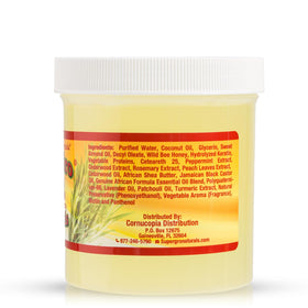 Genuine African Formula open jar texture highlighting smooth non-flaking gel