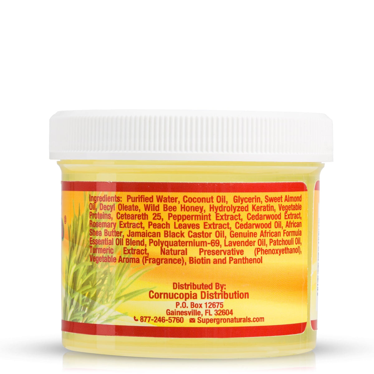 Genuine African Formula open jar close-up texture highlighting non-flaky gel
