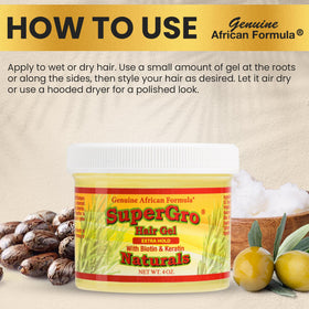 Genuine African Formula jar beside a ruler showing compact 4 oz size