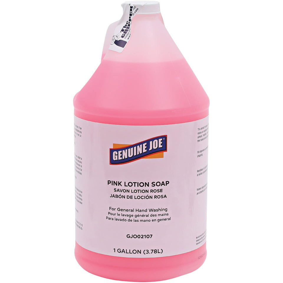 Genuine Joe front-facing gallon bottle showing product for easy identification