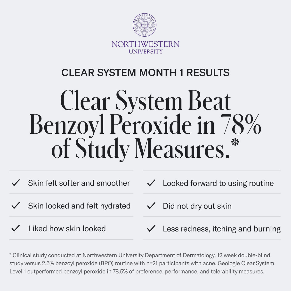 Geologie clear system trio layout showing complementary steps for clearer skin