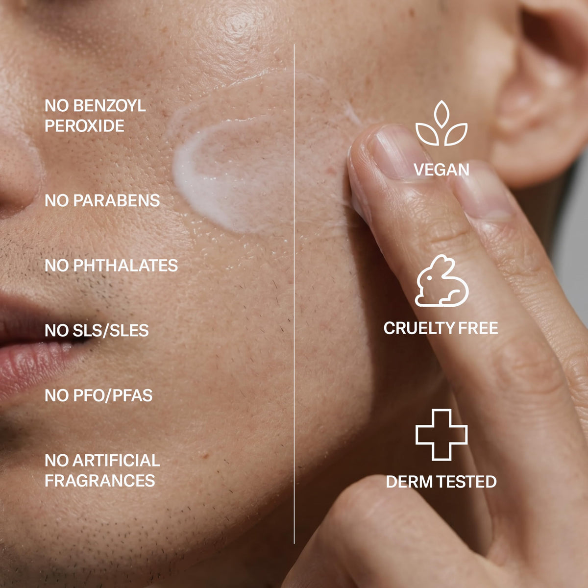 Geologie cream on hand application scale showing smooth absorption and instant hydration benefit