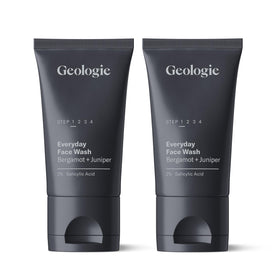 Geologie front view of two tubes showing packaging and bergamot scent benefits