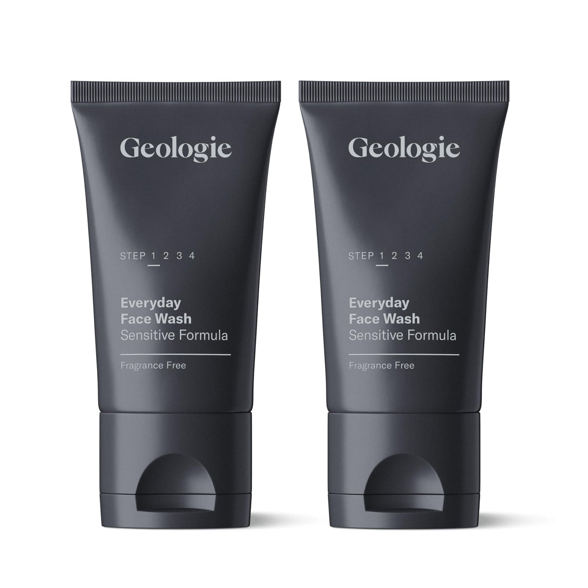 Geologie front packaging showing clean design and product benefit of gentle cleansing