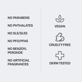 Geologie in a bathroom routine scene conveying calming, low-irritant skincare