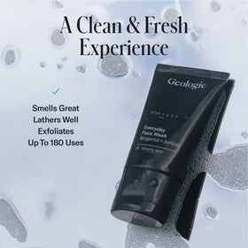 Geologie two-pack staged for travel and home convenience with routine consistency