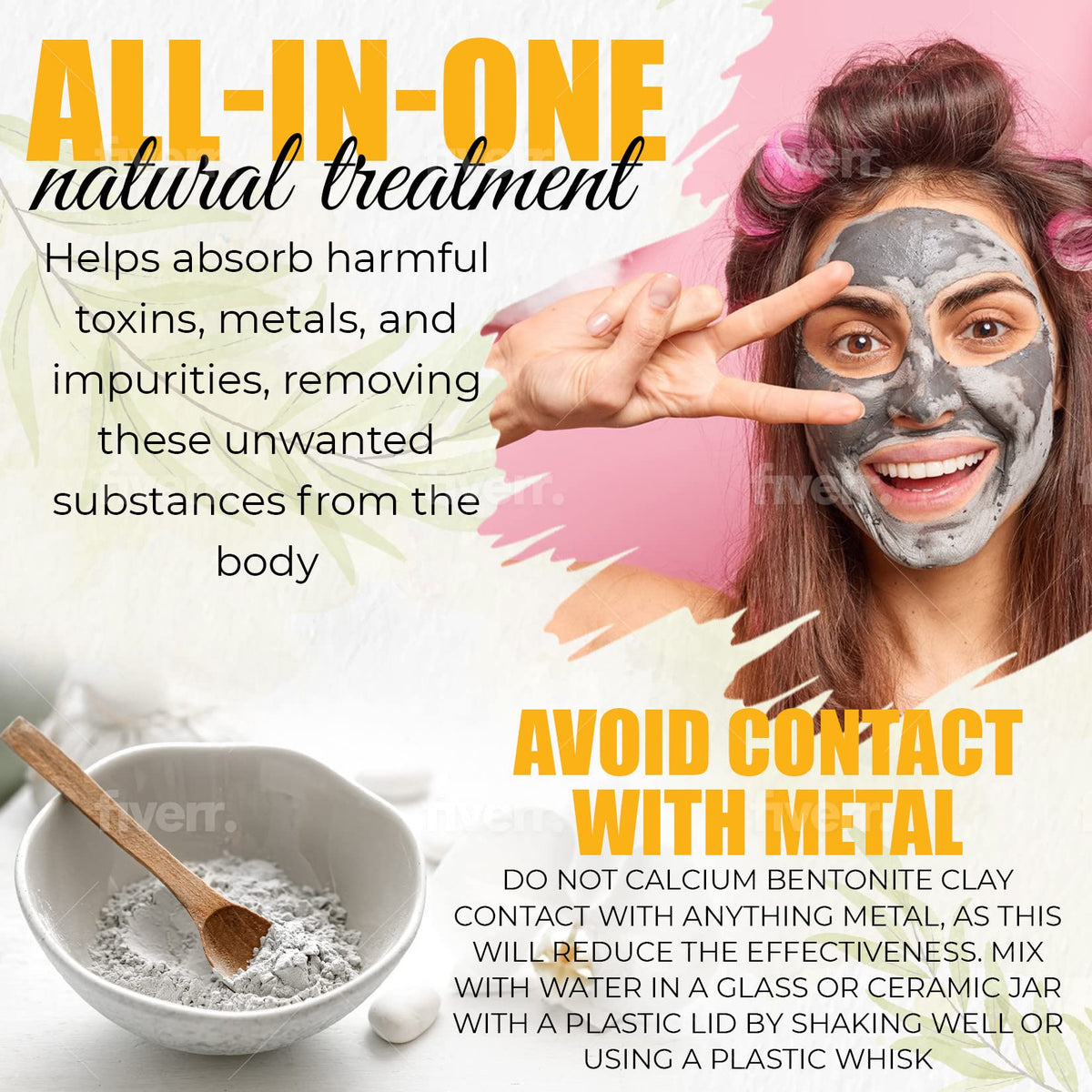 GER GENERAL MERCHANDISE clay used in foot soak setup promoting relaxation benefit