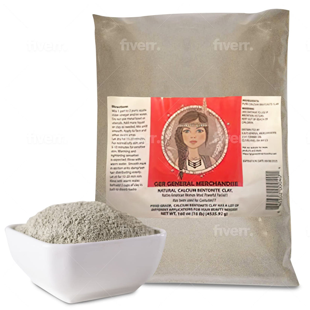 GER GENERAL MERCHANDISE 10 lb bag next to household items showing scale and value
