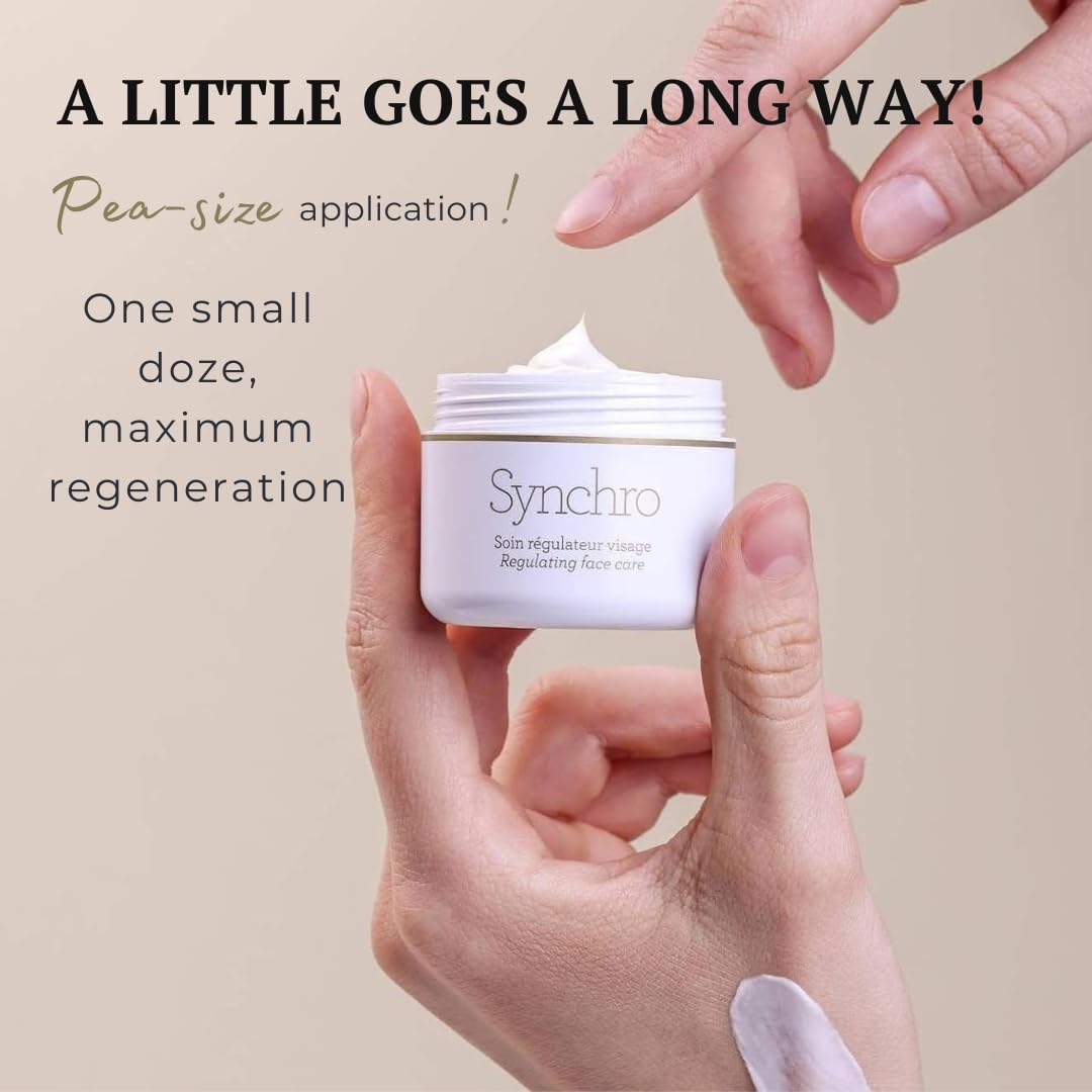 Gernetic Synchro Cream 50ml next to a coin for size and travel-friendly convenience
