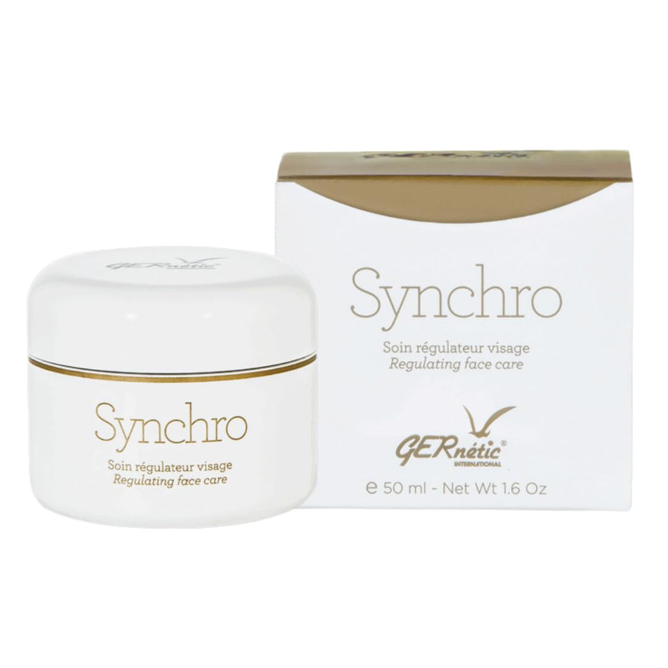 Gernetic Synchro Cream front packaging showing jar and brand for reliable moisturization