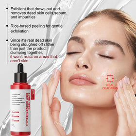 GESHANZHIShui application on face demonstrating gentle exfoliation method