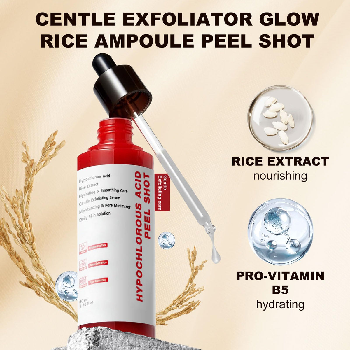 GESHANZHIShui pump dispensing serum illustrating easy, mess-free control
