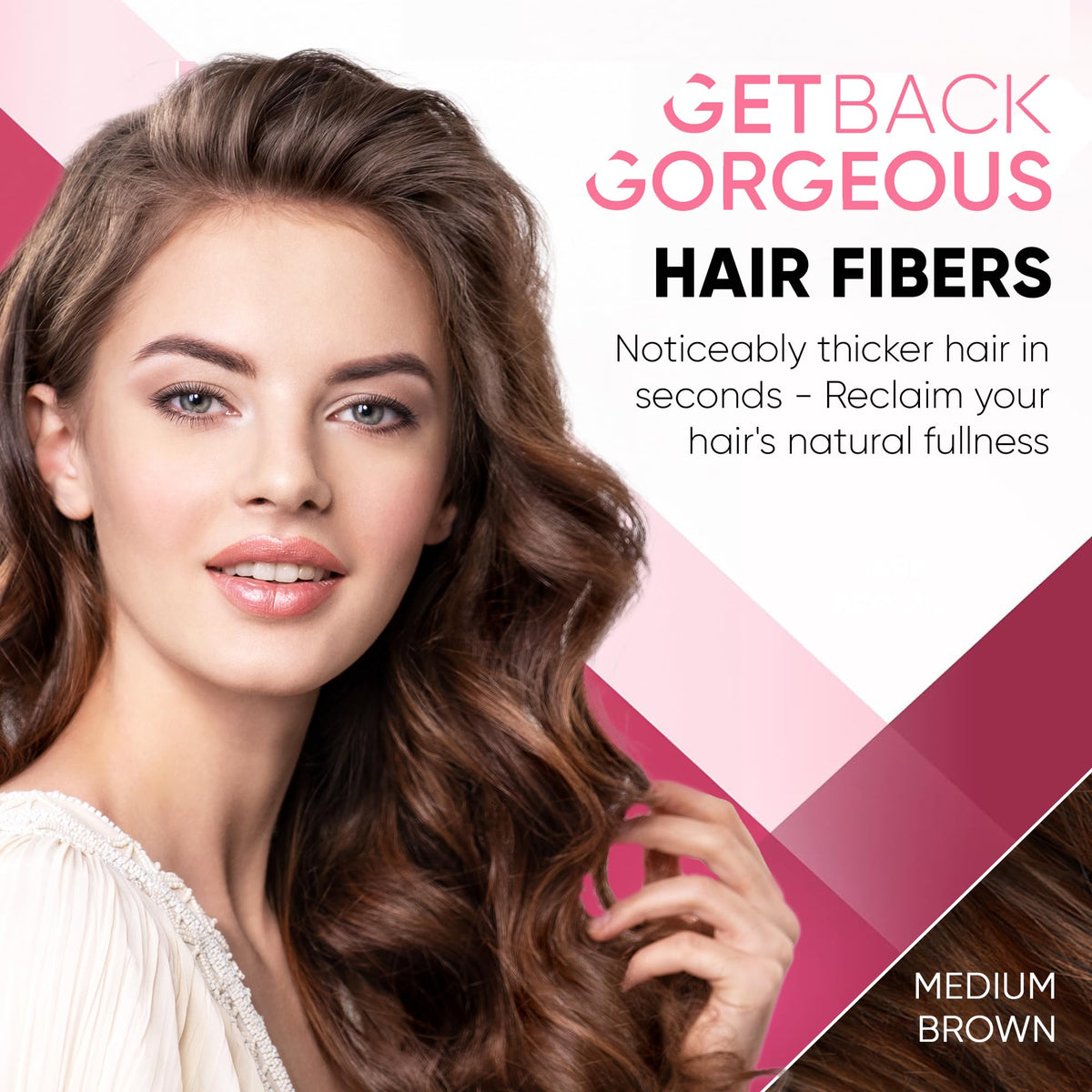 Get Back Gorgeous fiber close-up texture showing lightweight cotton fibers for natural fullness