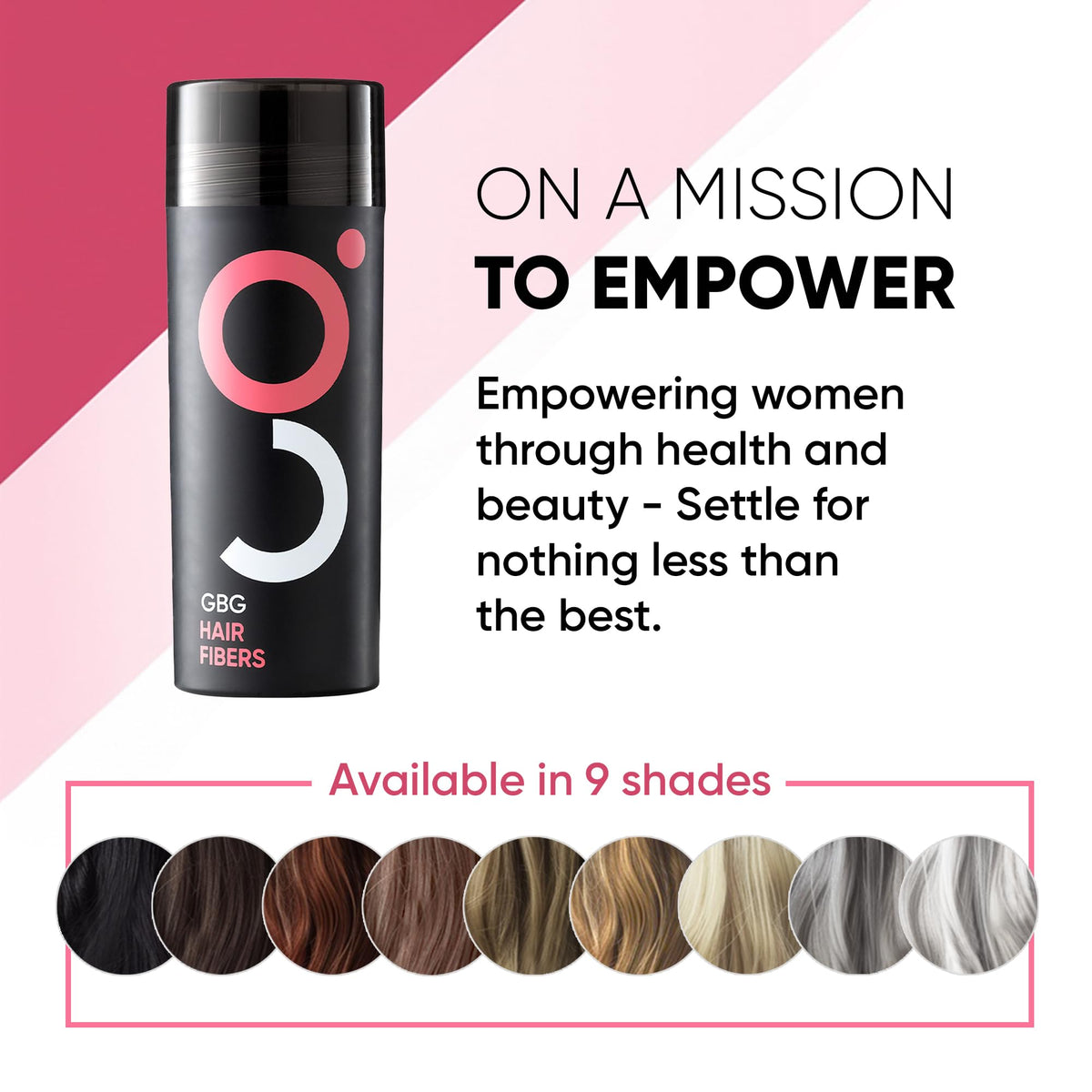 Get Back Gorgeous mirror lifestyle shot showing user applying fibers for natural boosted volume