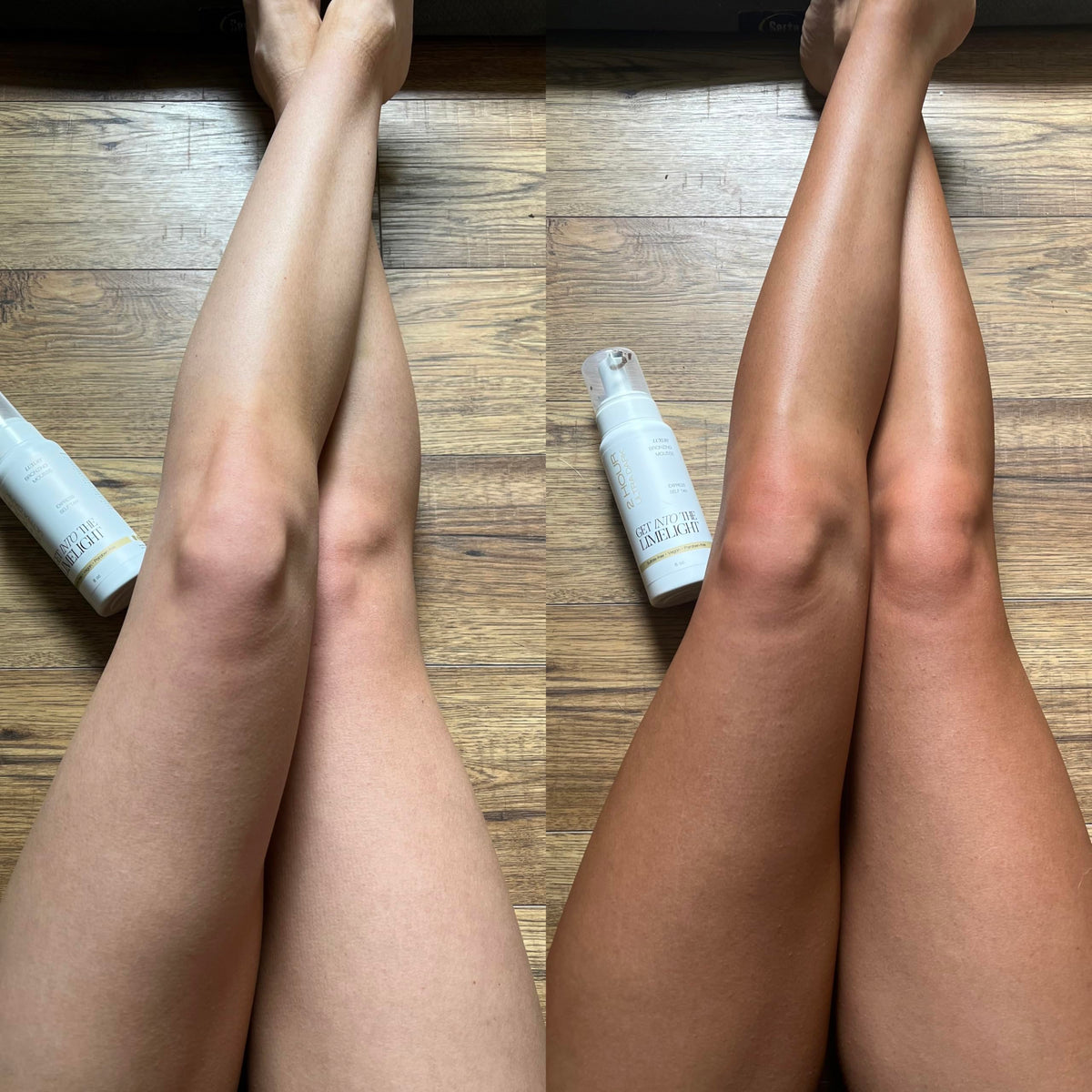 Get Into The Limelight application on hand demonstrating visible guide color for accurate coverage