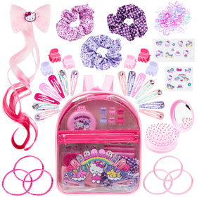 Get Trend Hello Kitty front packaging showing clear backpack and colorful accessories for organized storage