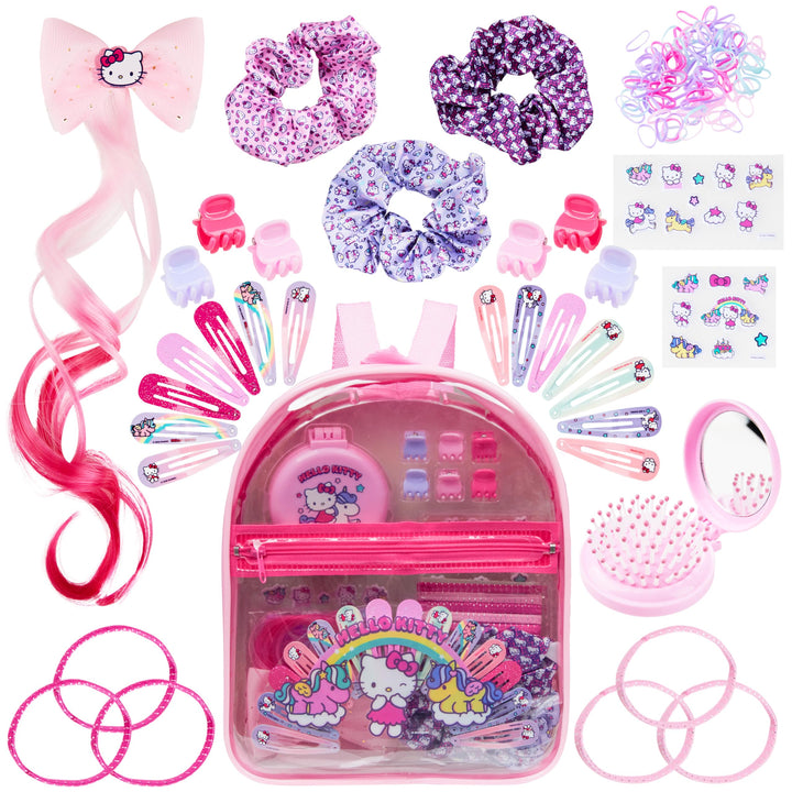 Get Trend Hello Kitty front packaging showing clear backpack and colorful accessories for organized storage