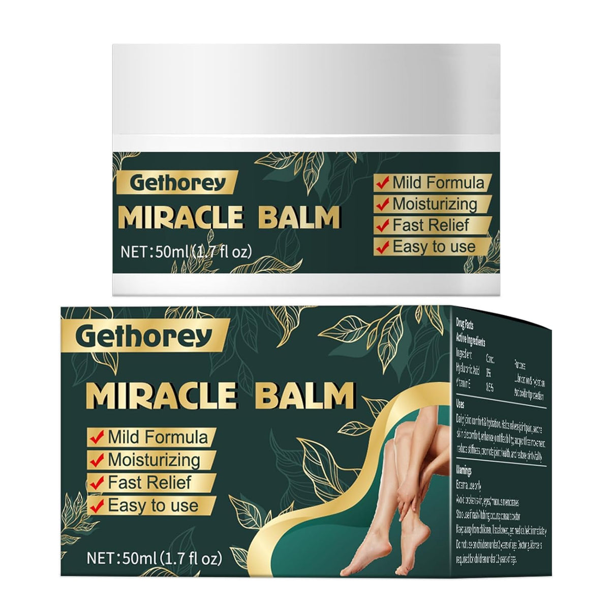 gethorey before after skin hydration comparison showing improved skin feel