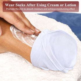 Geyoga sock inner sole detail highlighting thin breathable fabric that prevents transfer