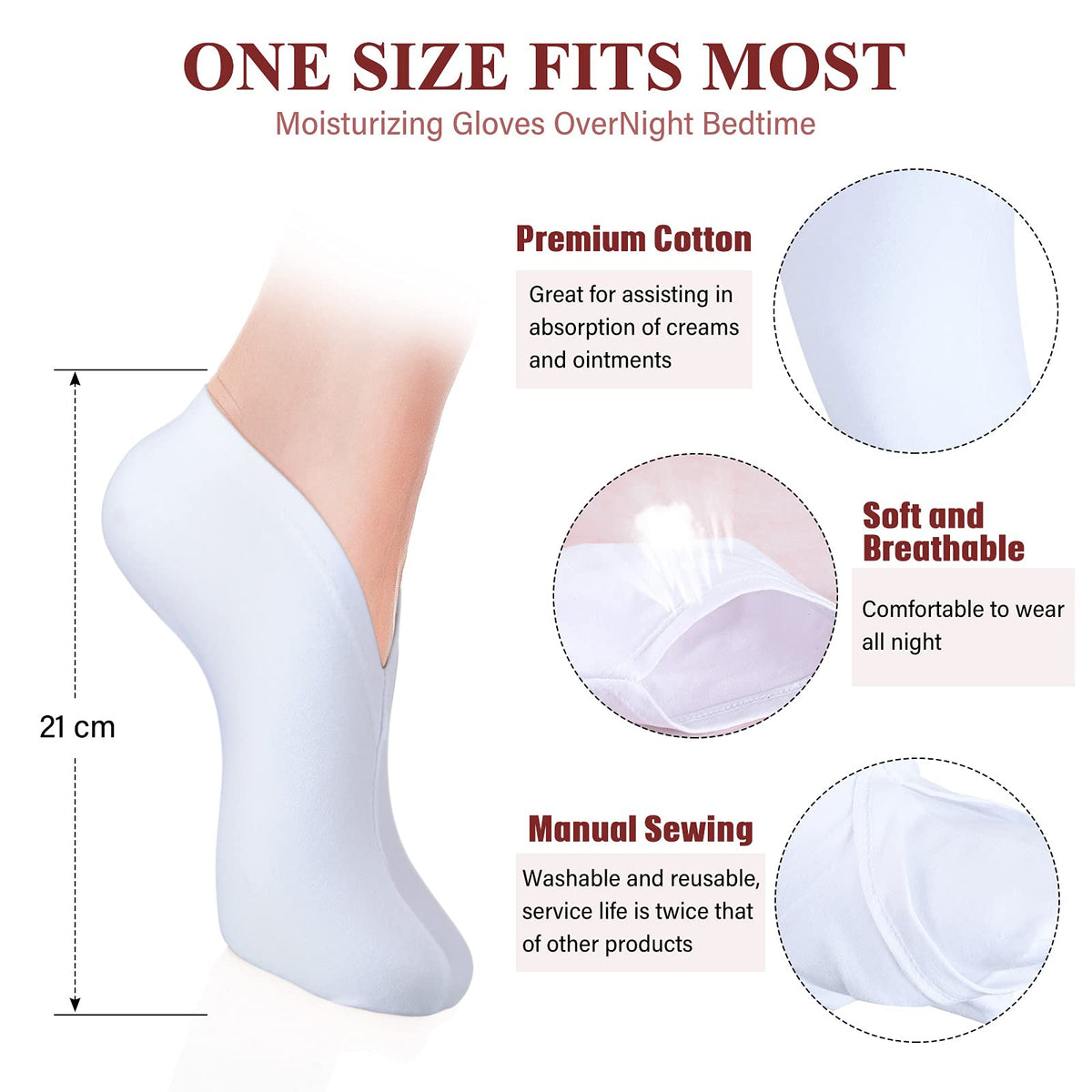 Geyoga sock on foot side view demonstrating snug fit and improved lotion hold