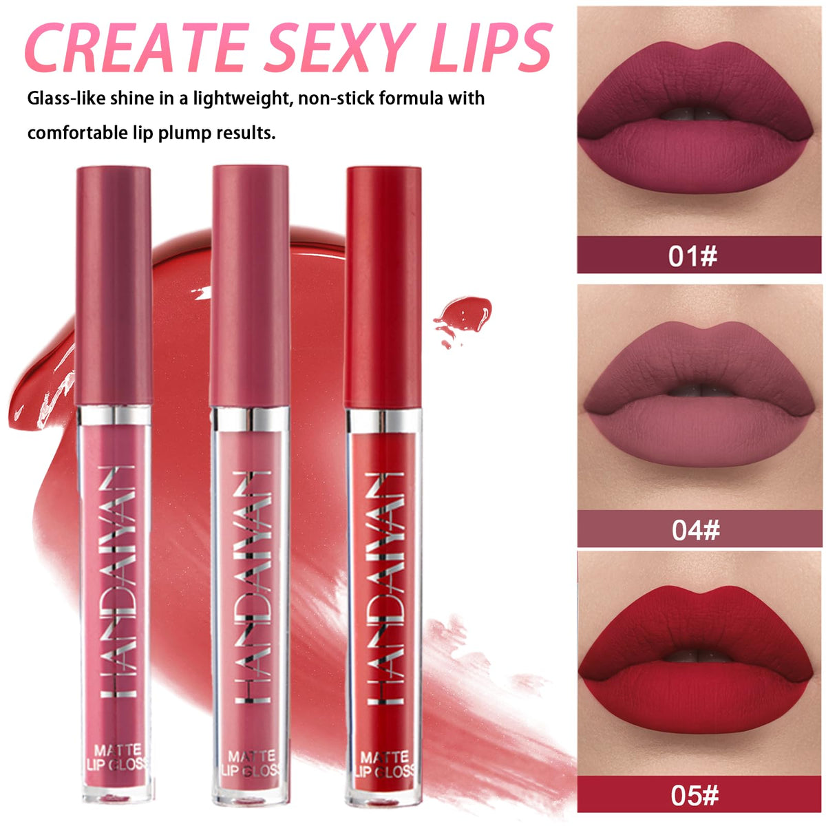 Geyomi liquid lipsticks and contour stick, offering high-pigment, blendable color