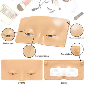 GFPGYQ kit laid out with lashes, eyebrow clip and five brushes for complete practice sessions