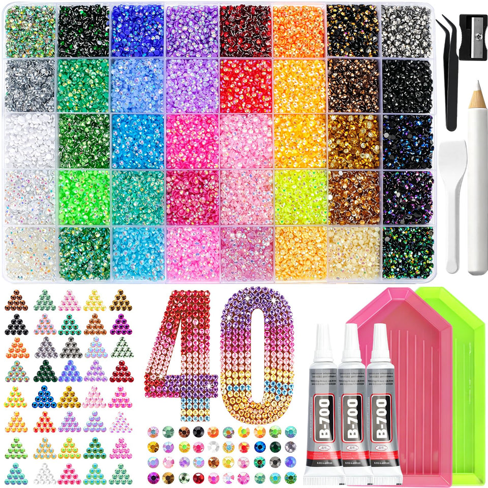 GGDECA front packaging showing full bedazzler kit and contents for quick setup