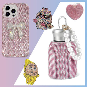 GGDECA rhinestones beside a coin to show 3mm size and planning accuracy
