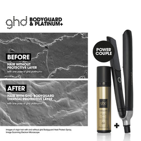 ghd Bodyguard being applied to damp hair for prep and smoother styling