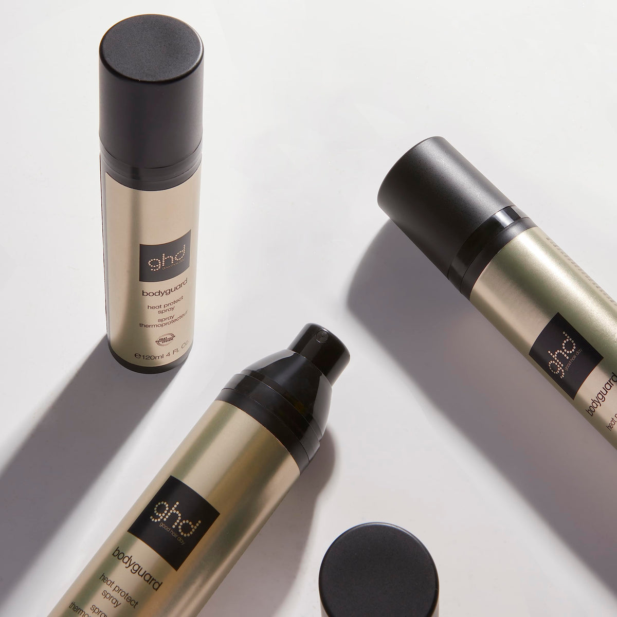 ghd Bodyguard used with a ghd styler for enhanced glide and frizz control