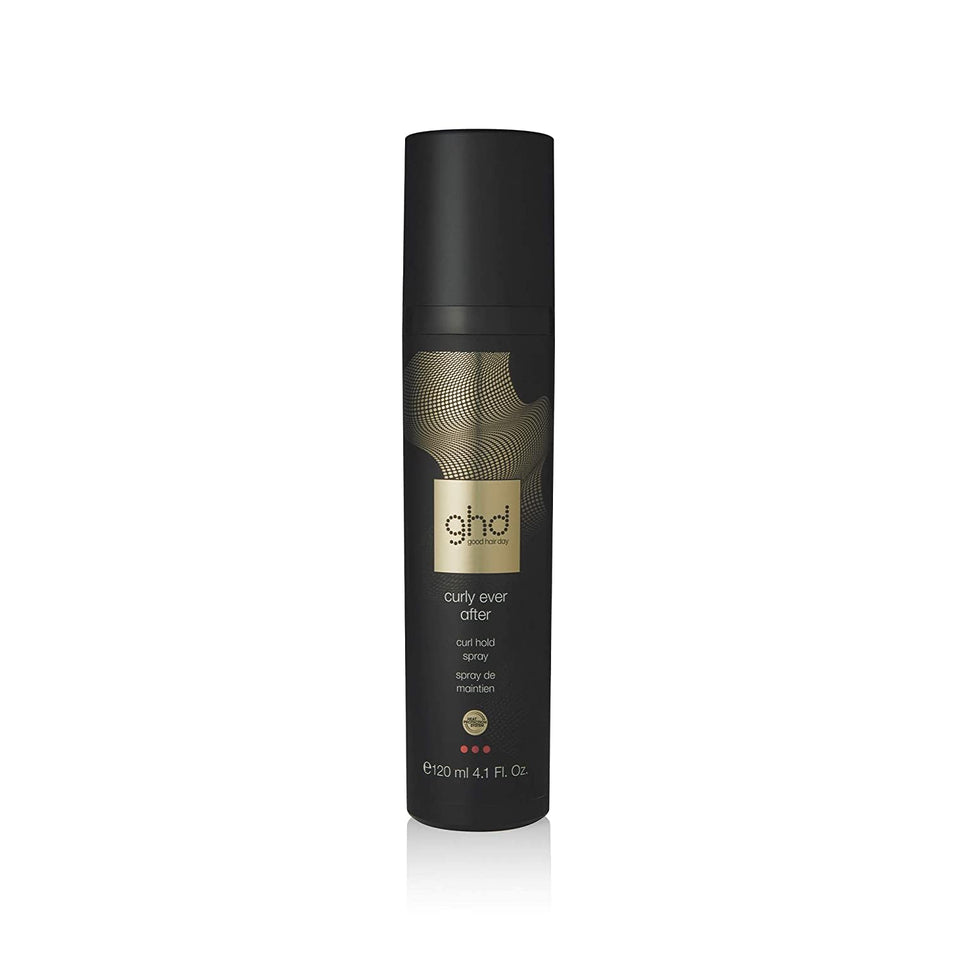 ghd Curly Ever After front bottle showing label and volume benefits