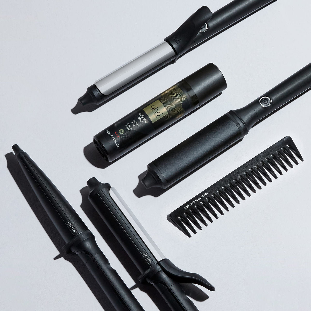ghd Curly Ever After being applied before curling for better hold