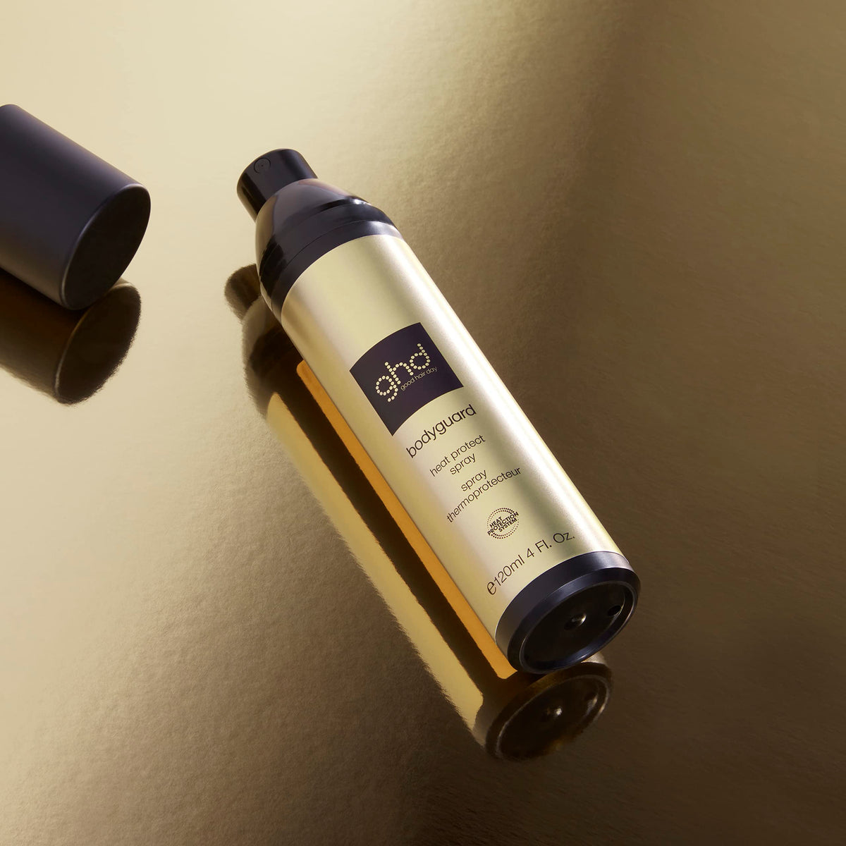 ghd packaging back label showing ingredients and usage directions for confidence