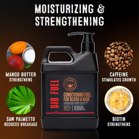 GIBS conditioner applied to beard demonstrating softer, manageable facial hair