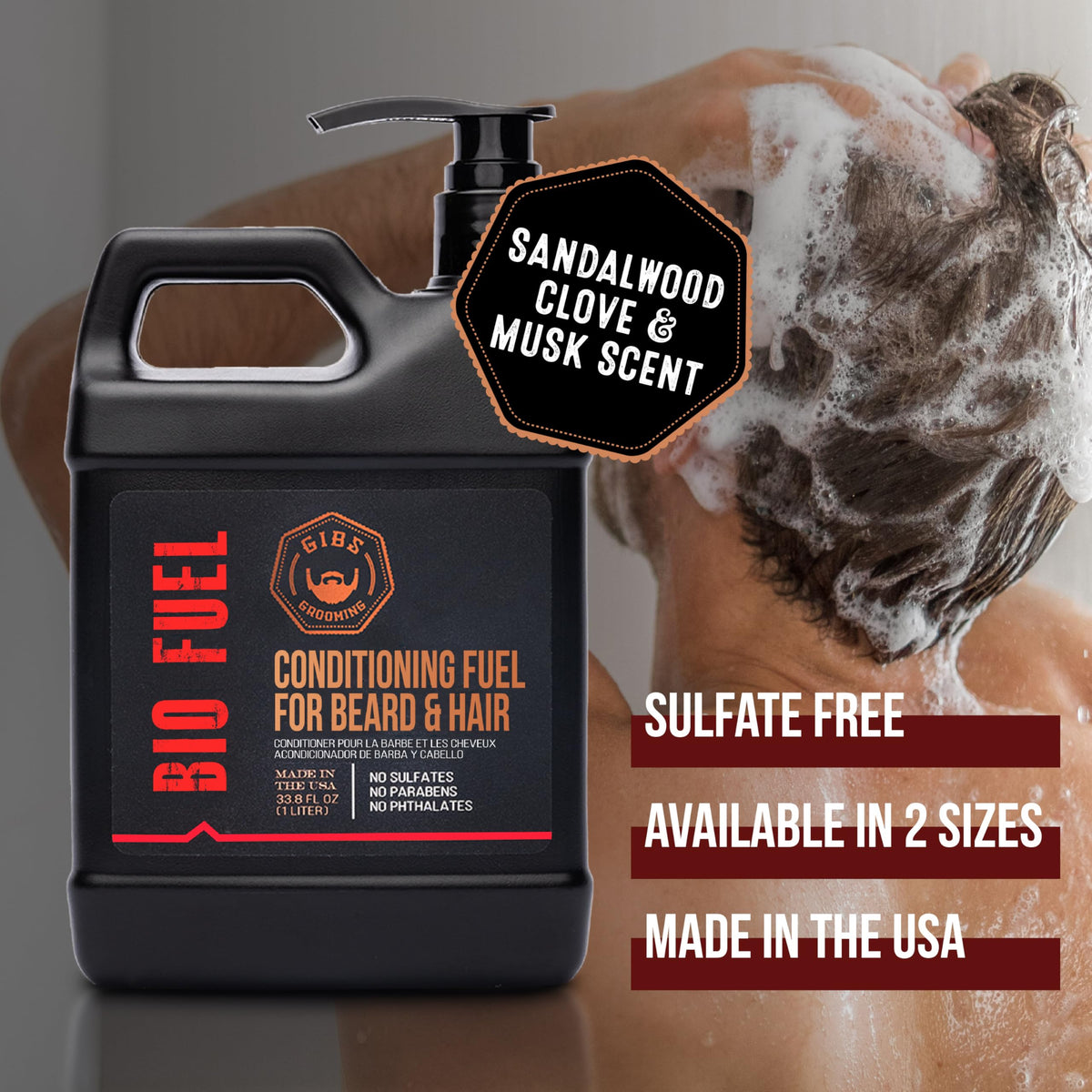 GIBS creamy conditioner texture in hand showing smooth spreadability