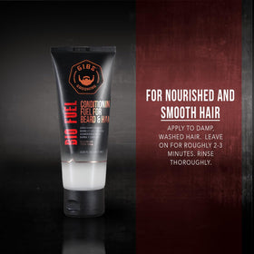 gibs Bio Fuel being applied to beard to soften and reduce tangles while styling