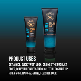 GIBS El Rey gel texture close-up highlighting smooth consistency for easy application and styling control