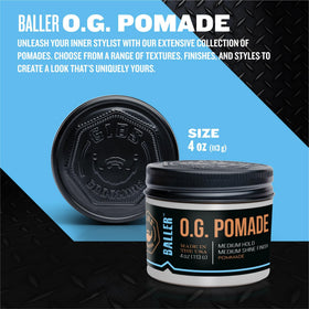 GIBS O.G. BALLER on fingertips ready for application for easy styling benefit