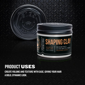 GIBS Phantom open jar close-up displaying clay texture for styling