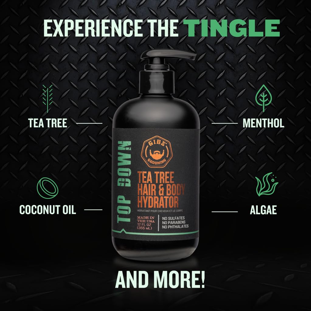 GIBS tea tree moisturizer texture close-up highlighting lightweight absorption