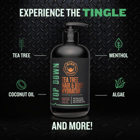 GIBS tea tree moisturizer texture close-up highlighting lightweight absorption