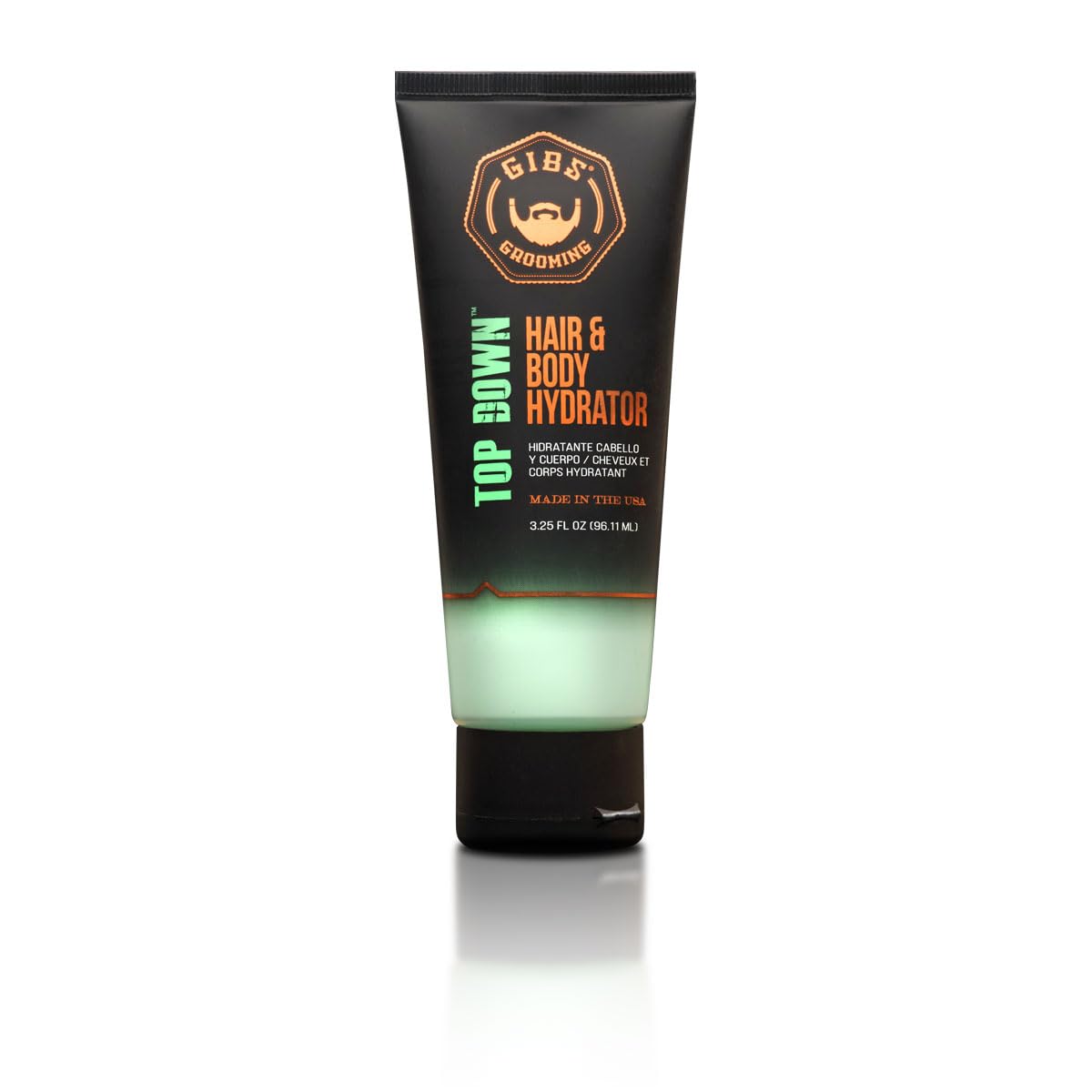 GIBS front packaging showing bottle and calming tea tree benefit