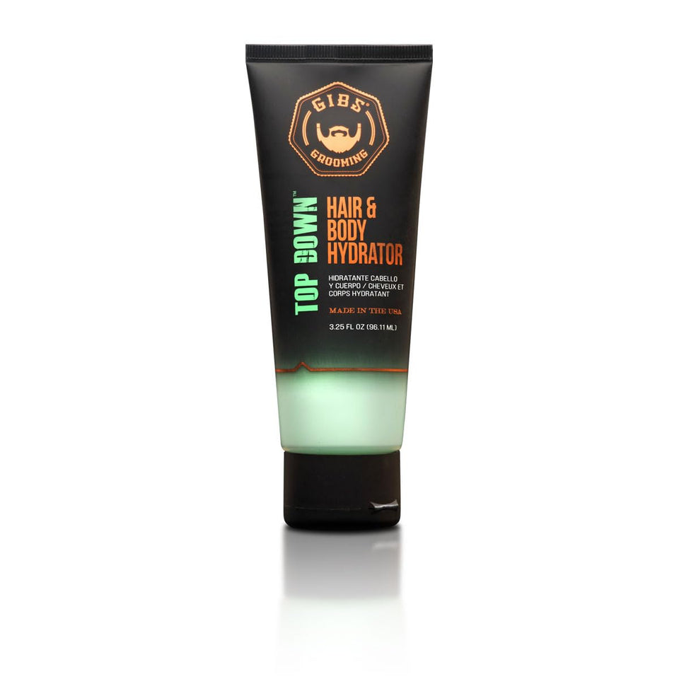 GIBS front packaging showing bottle and calming tea tree benefit