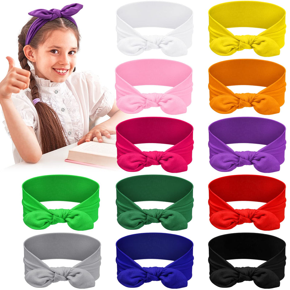 Giegxin front packaging showing 12 multicolor headbands and variety benefit