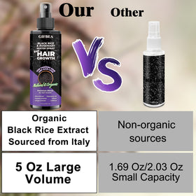 gifbea black rice extract close-up texture for hydrated strands