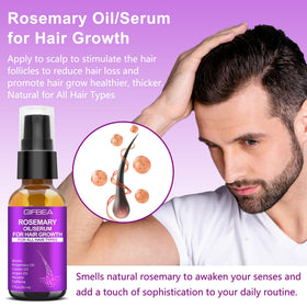 GIFBEA ingredients rosemary biotin argan visually emphasizing nourishment