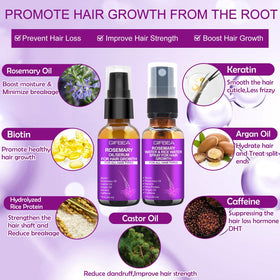 GIFBEA spray mist applied to scalp demonstrating easy distribution